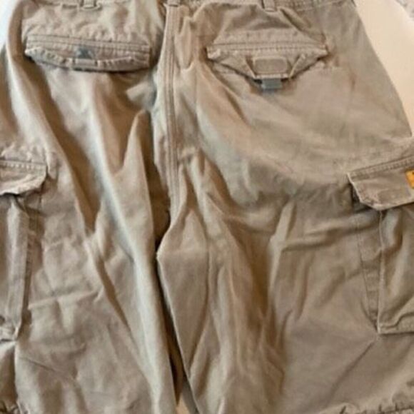 Abercrombie and Fitch Paratroops Belted Cargo Shorts Sz XL Vintage - Picture 5 of 7